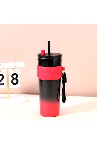 SKYDDAR INNOVATION Cană termos, fără BPA, rezistentă la rugină și scurgeri, reutilizabilă, oțel inoxidabil, 710 ml, THM7 - Fuchsia