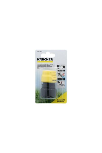 Generic وصلة خرطوم KARCHER العالمية للمدخل باللونين الأسود والأصفر
