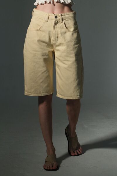 Maule Bol Kesim Rahat Jean Kot Salaş Kadın Diz altı Şort @Taranto