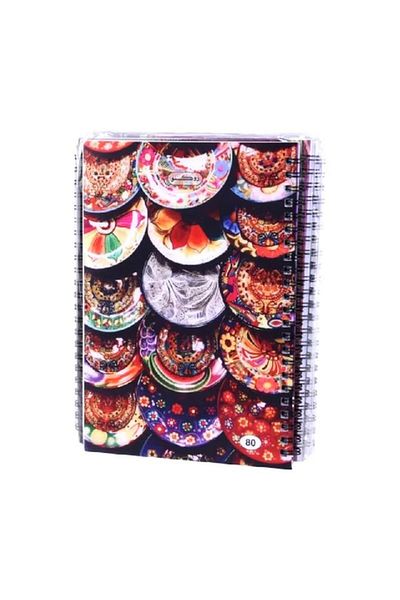 Generic ROCO 80-Sheets High Quality Soft Bound Cover A5 Spiral Notebook Assorted Color RQ-11233