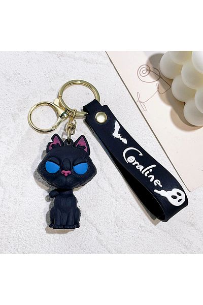 Miniso 3 Coraline & The Secret Door Movie Film Action Figure Toy Doll Model Cute Doll Pvc Keyring Ornament.