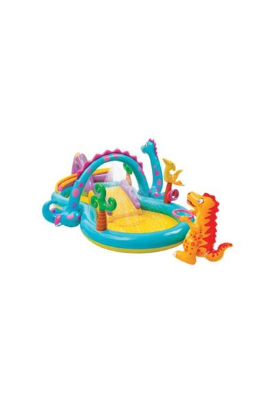 Generic INTEX PVC Inflatable Smart Design Dinoland Play Center Multicolor 280 Liter