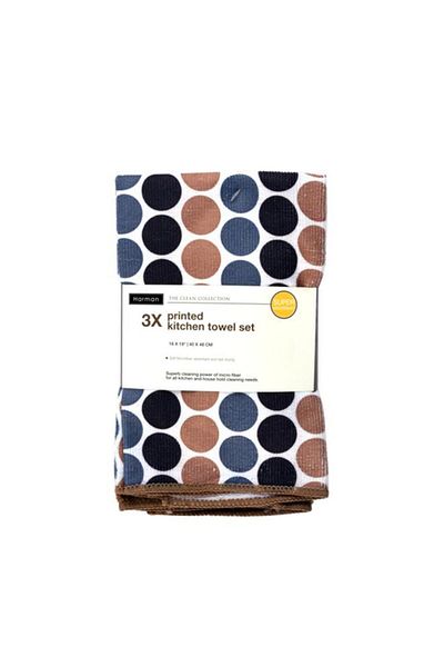 Generic HARMAN 3-Piece Kitchen Towel Set Multicolor 16 x 19inch