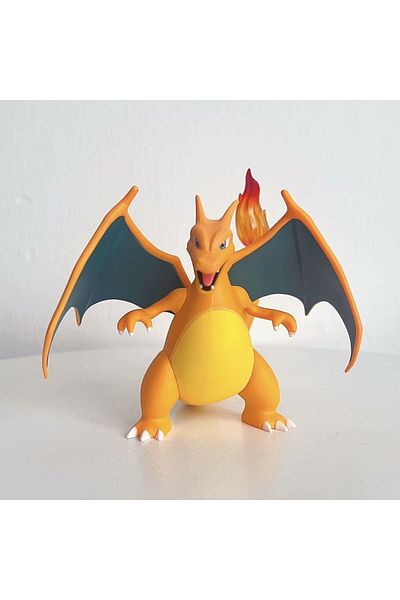 BANDAI with box A 9cm Pokemon Charizard Anime Figure Dragonite Q Version Action Figurine Pvc Statue Model D