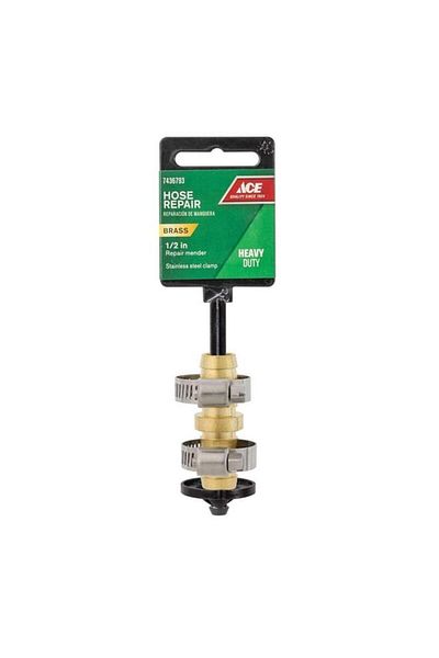Generic خرطوم ACE النحاسي عالي التحمل لإصلاح الذكور باللونين الذهبي والفضي مقاس 1/2 بوصة 71941