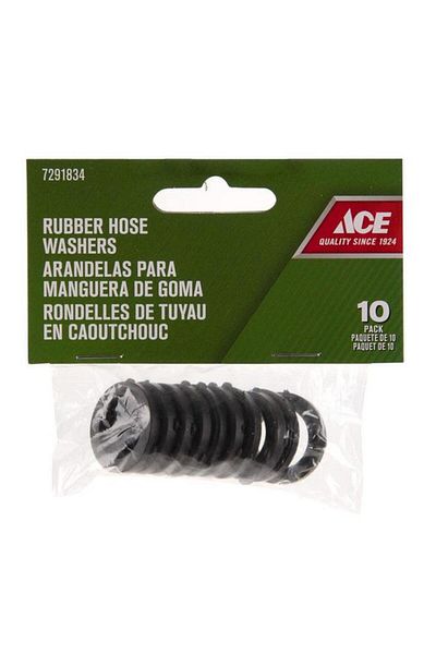 Generic طقم غسالات خراطيم مطاطية عالية الجودة ومتينة من ACE، مكون من 10 قطع، لون أسود 7291834