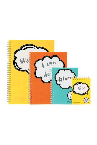 Generic Foldermate 24-Piece 60-Sheets Hi There A7 Spiral Notebook Set Multicolor FE-4219-ASS