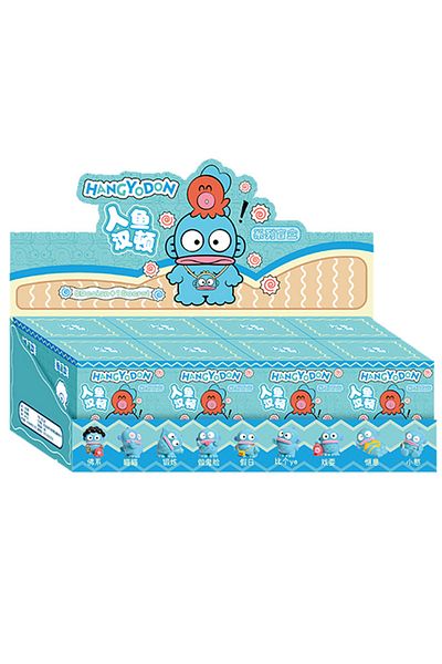 Miniso 8pcs set 8pcs Mermaid Hangyodon Blind box Big Mouth Fish Anime Figure Desktop Decoration Student Sur