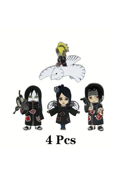 Miniso XZ5395 3/4/10 Pcs Cartoon blood anime characters creative personality brooch Metal badge decoration