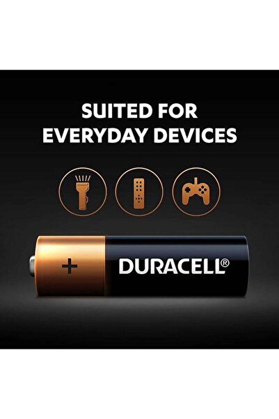 Generic Duracell 12-Piece AA Alkaline Battery Black and Copper 37332