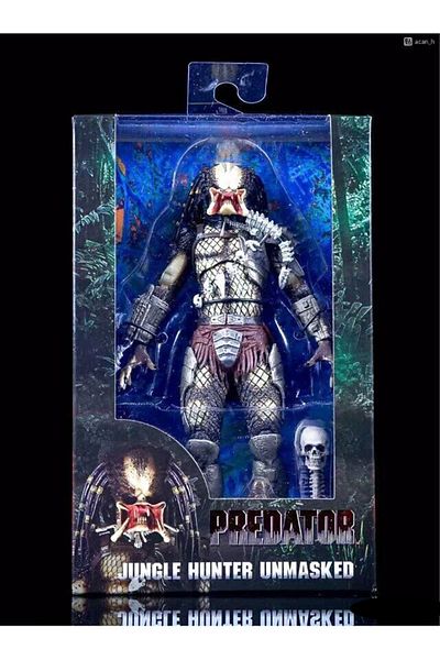 BANDAI C With Box Aliens vs Predator Jungle Demon Predator Hunter Unmasked Masked Action Figure 30th Annive