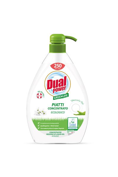 Dual Power BIO Dual Power Green Life Dishwashing detergent, 1 L