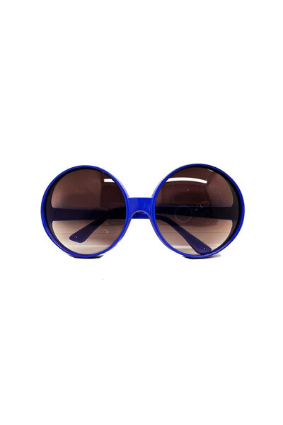 Skygo Round Greenwood 80's 90's Years Party Glasses Retro Blue Color