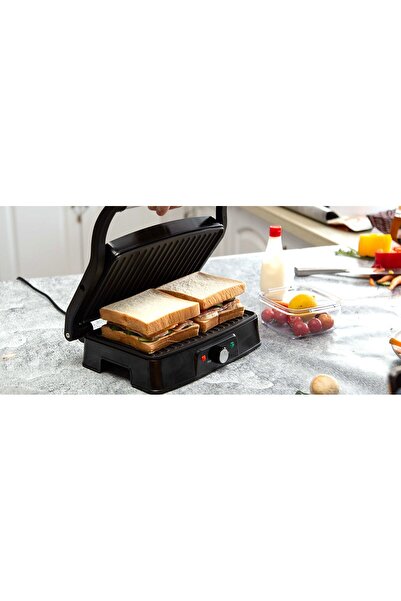 Sofia Concept Multifunctional grill 4 in 1 Hitte, 1500W, 180° opening, Thermostat, silver/black