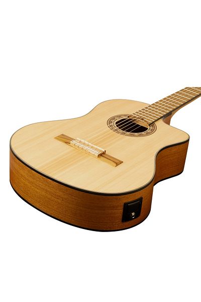 VALENCIA VC304CE, electro classical guitar, size 4/4, eq, tuner, natural finish