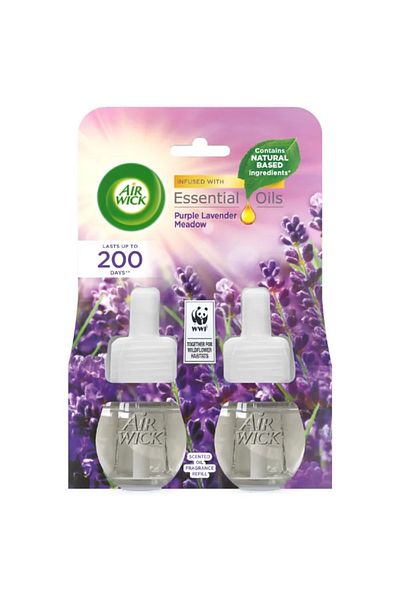 Air Wick Air Wick Purple Lavender Electric Air Freshener Refills, 2x19 ml