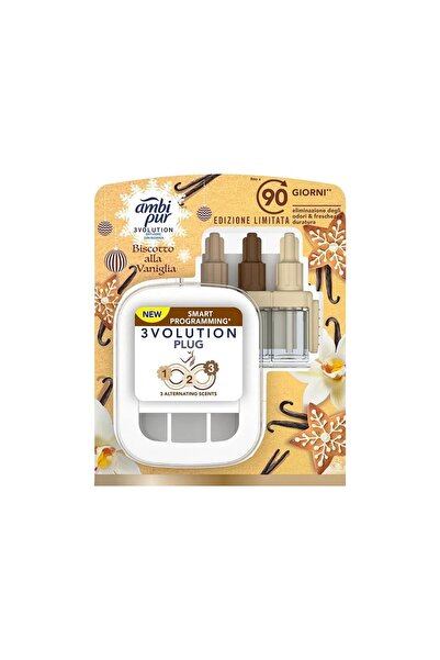 Ambi Pur Aparat electric cu rezerva, Ambi Pur, 3Volution, Cookie Vanilla, 21 ml