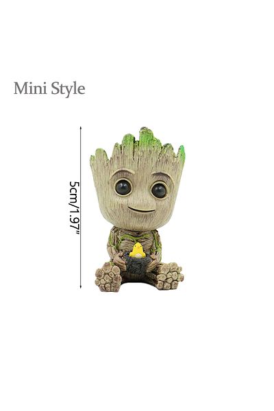 Miniso Mini-06 Modern Vases For Flowers Pot Groot Garden Pots Planters Anime Figurines Home Decoration Acce