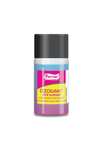 Farmec Dizolvant fara acetona pentru lac de ungii 50 ml, Farmec