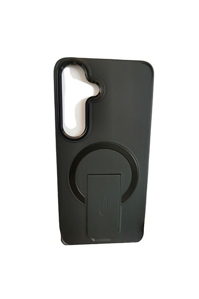 Gtech Flickstand Magsafe Case, G-Tech, compatible with Samsung Galaxy S25, TPU+Polycarbonate, Matte, Black