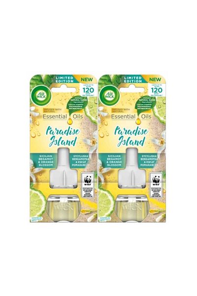 Air Wick Air Wick Paradise Island, Sicilian Bergamot and Orange Blossom Air Freshener Refills