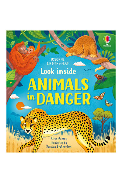 Usborne Carte pentru copii - Privește în interiorul animalelor în pericol