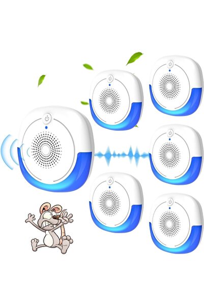 COOYA 6 Pack Ultrasonic Pest Repeller,Smart Dual Chip,Two Modes, Rodent Repellent, for indoor,outdoor