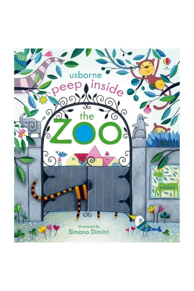 Usborne Cartea „Aruncă o privire în interiorul animalelor de la grădina zoolo...