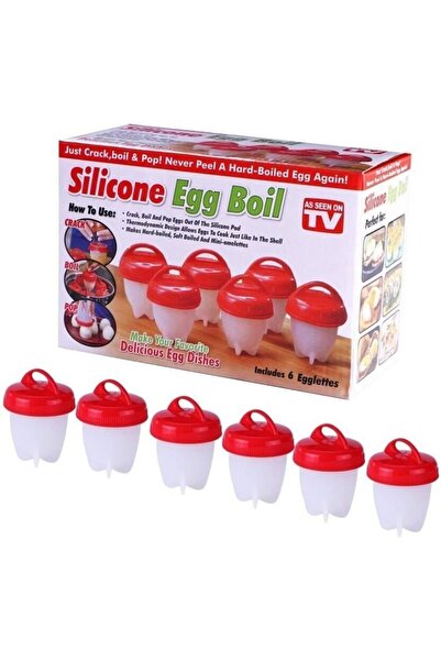 SUPER TRENDS Set 6 Forme Fiert Oua Fara Coaja SUPER TRENDS®, Dispozitive din Silicon Alimentar Premium, Recipien