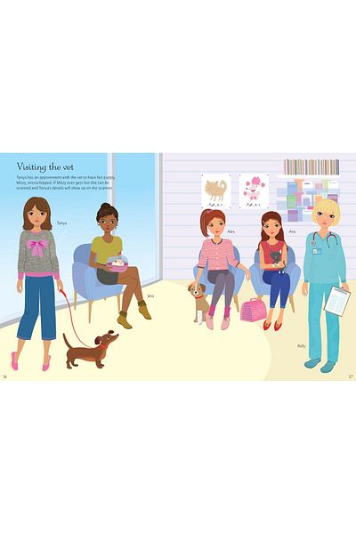 Usborne Sticker Dolly Dressing Dogs and Puppies