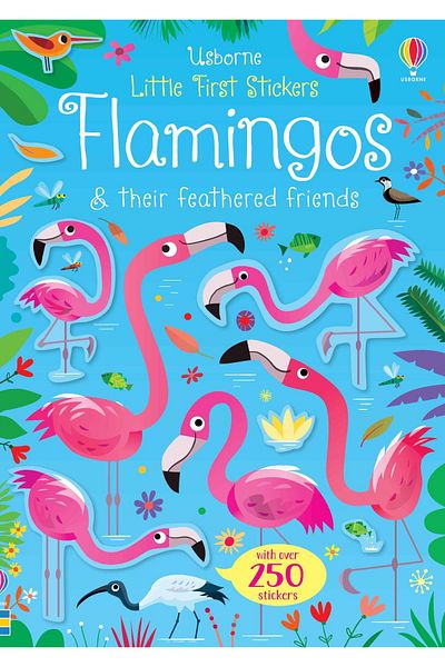 Usborne Children's book - Little First Stickers Flamingos