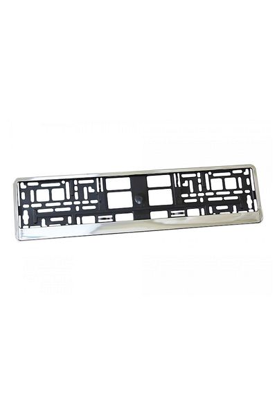 motor starter SET 2 Plastic license plate holders, chrome