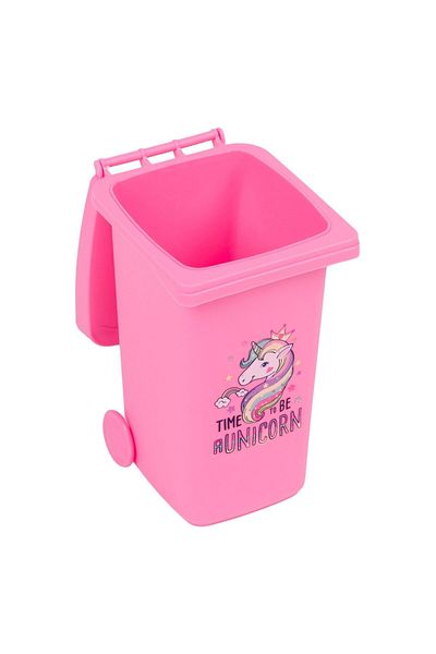 offlimits Mini pink Unicorn trash can box, DecorCasa, 9.7 x 7 x 14 cm