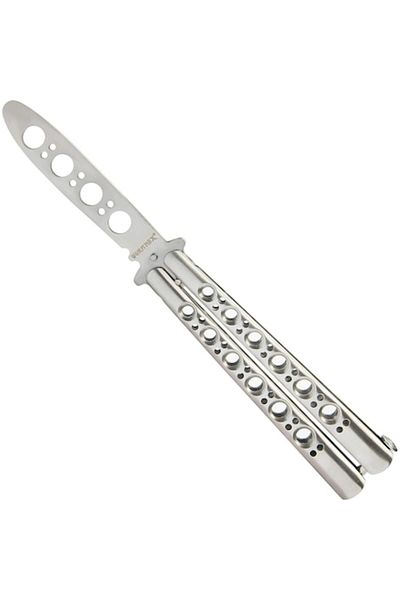 Urban Trends Cutit CS:GO Briceag Butterfly Balisong URBAN TRENDS®, Pentru Antrenament, Fara Tais, Argintiu