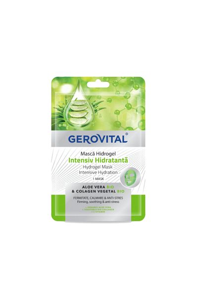 GEROVITAL Intensively hydrating Hydrogel mask with aloe vera and collagen, Gerovital