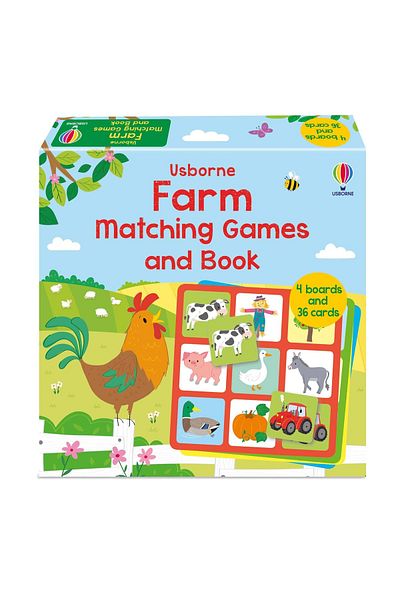 Usborne Farm Matching Games and Book