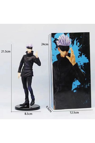 BANDAI 01 with box 16CM Anime Jujutsu Kaisen Satoru Gojo Figure Interchangeable Head Model Toy Gift Collect