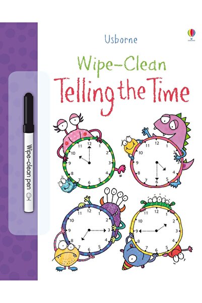 Usborne Children's book, Usborne, Wipe-clean Telling the Time, 3+ years