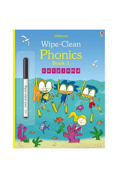 Usborne Wipe-Clean: Phonics Book 1