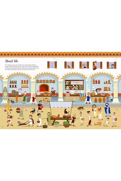 Usborne Children's book, Usborne, Romans Sticker Book, 5+ years