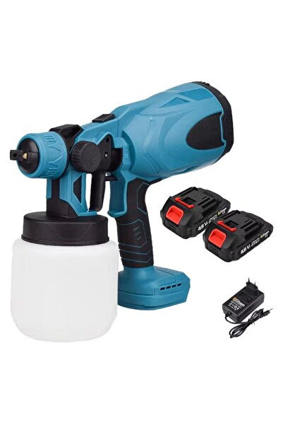 SUPER TRENDS SUPER TRENDS® Professional Battery-Powered Paint Spray Gun, 2 48V Batteries Included