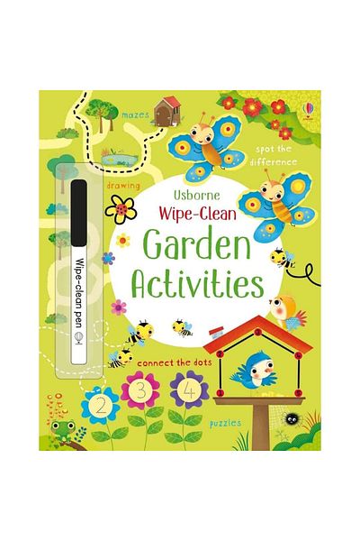 Usborne Children's book - Wipe Clean: Garden Activities