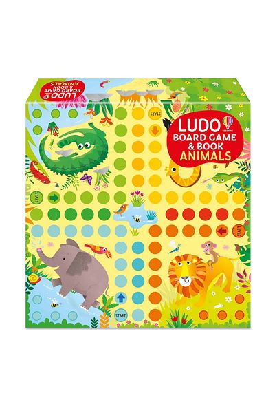 Usborne Children's book - Usborne Book & Board Game Animal Ludo
