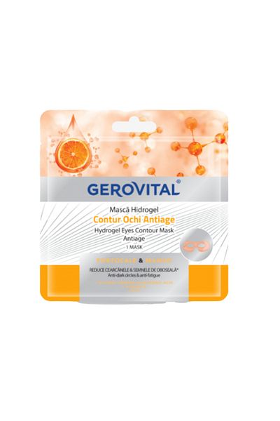 GEROVITAL Anti-aging Hydrogel eye contour mask with orange and mango, Gerovital