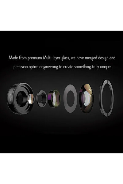 APEXEL Lentila Macro Telefon HD 100mm, Apexel, 10X, Multi Layer, 4K, Clip Universal pentru smartphone