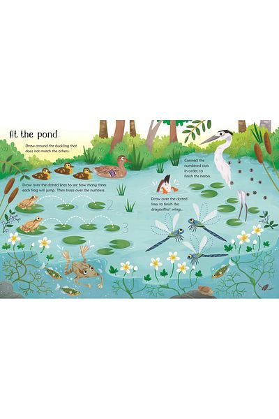 Usborne Write-and-erase activity book - Wipe-Clean Woodland Activities