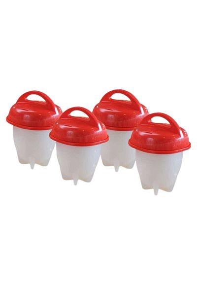 SUPER TRENDS Set 4 Forme Fiert Oua Fara Coaja SUPER TRENDS®, Dispozitive din Silicon Alimentar Premium, Recipien