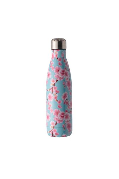 ABYZ Isothermal bottle, stainless steel, capacity 500ml, blue pink color