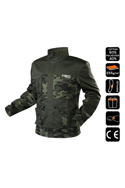 NEO Geaca De Lucru, Camuflaj, Model Camo, Marimea S/48,