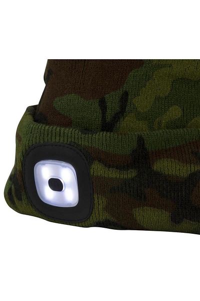 Strend Pro Caciula Cu Lampa De Cap, Model Camuflaj, 4 X Smd Led